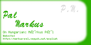 pal markus business card